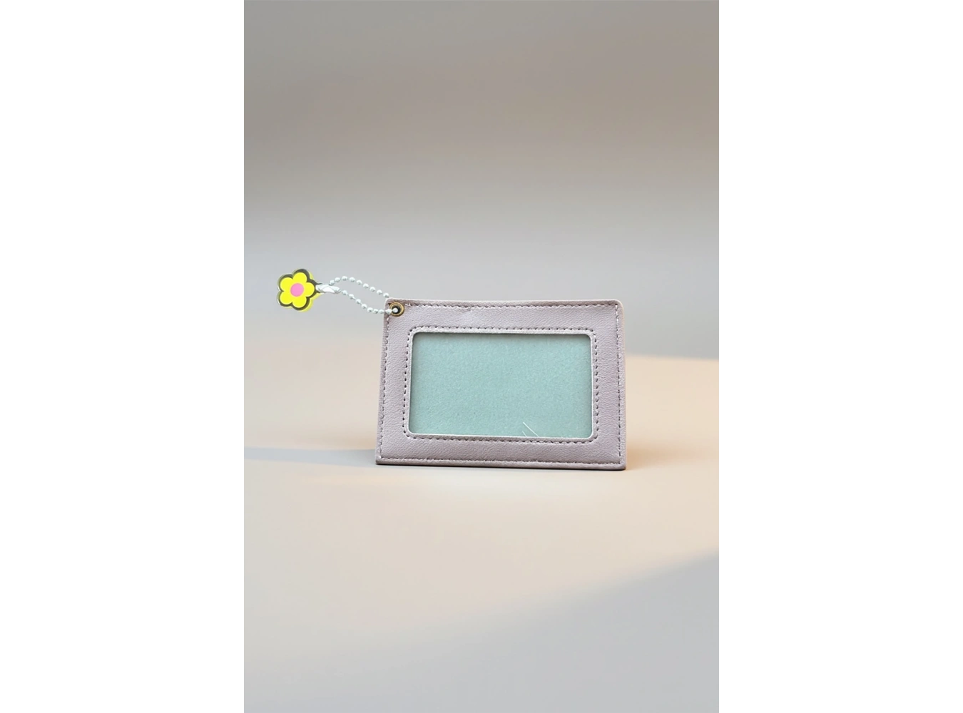 Lila Renk Kalp Detaylı Kartlık