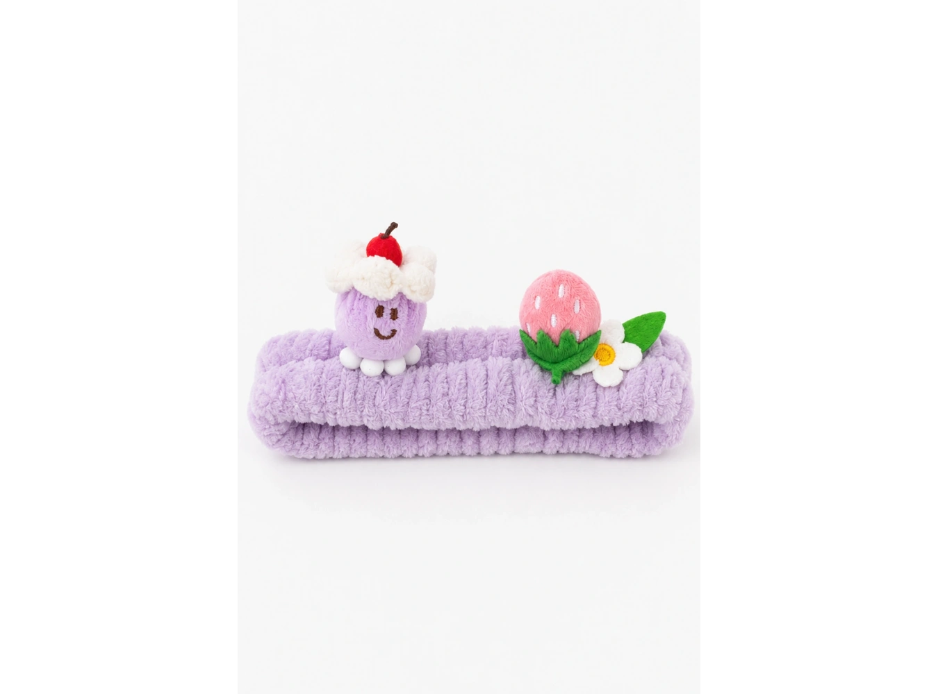 Lila  Renk Karışık Figürlü Peluş Saç Bandı