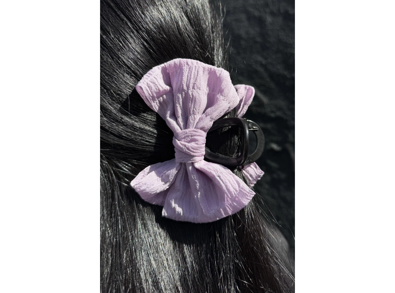 Lila Renk Kurdele Figürlü Mandal Toka