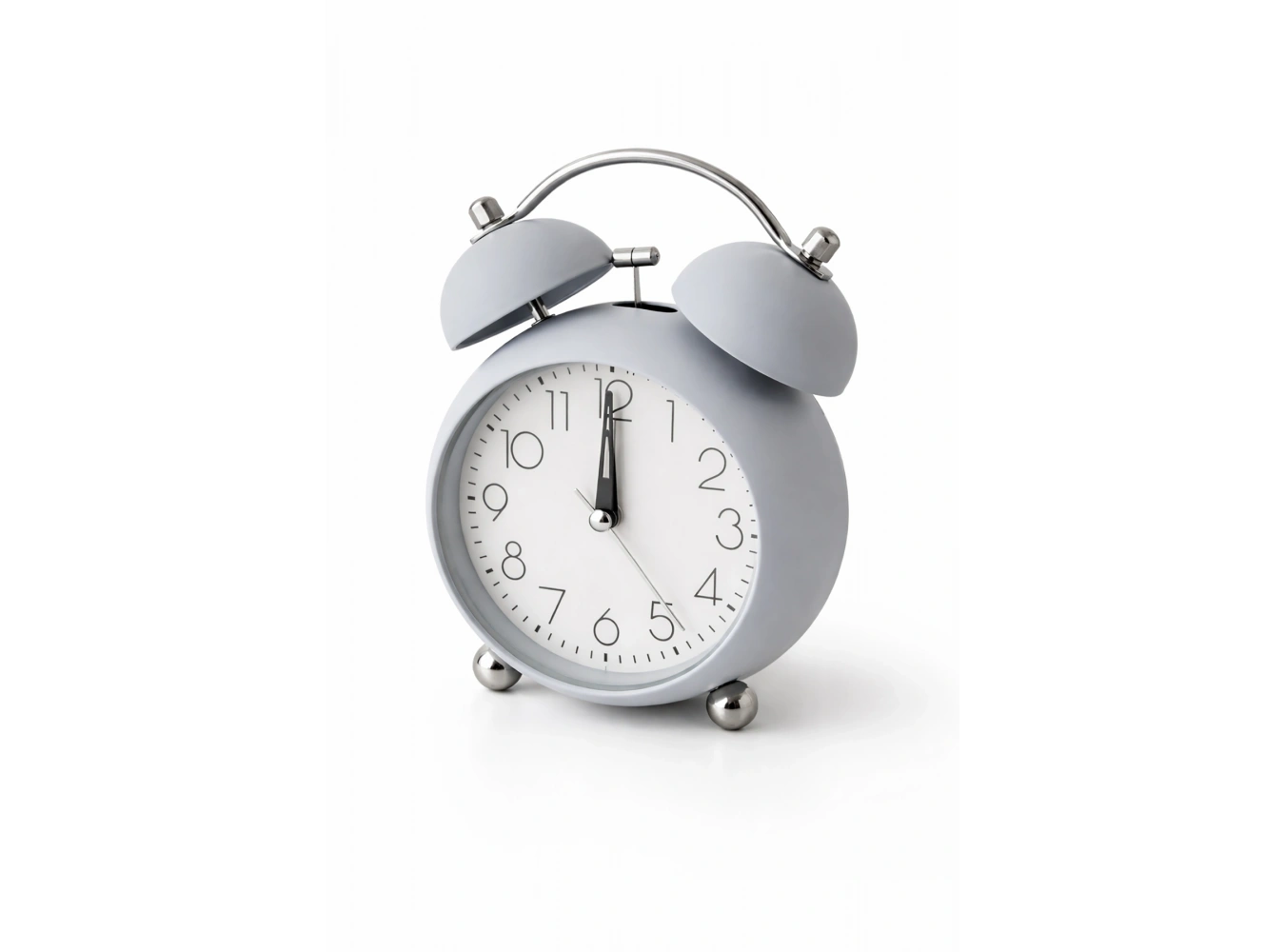 Lila Renk Mini Dekoratif Işıklı Alarmlı Yuvarlak Masa Saati