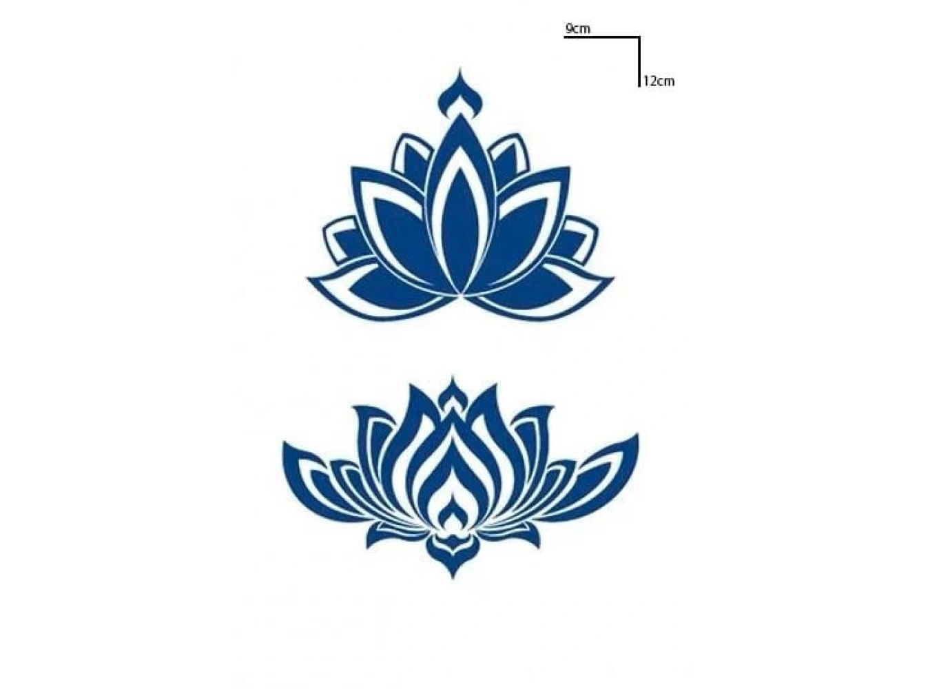 Lotus Figürlü 12 Saat Sonra Kararan Geçici Dövme Tattoo