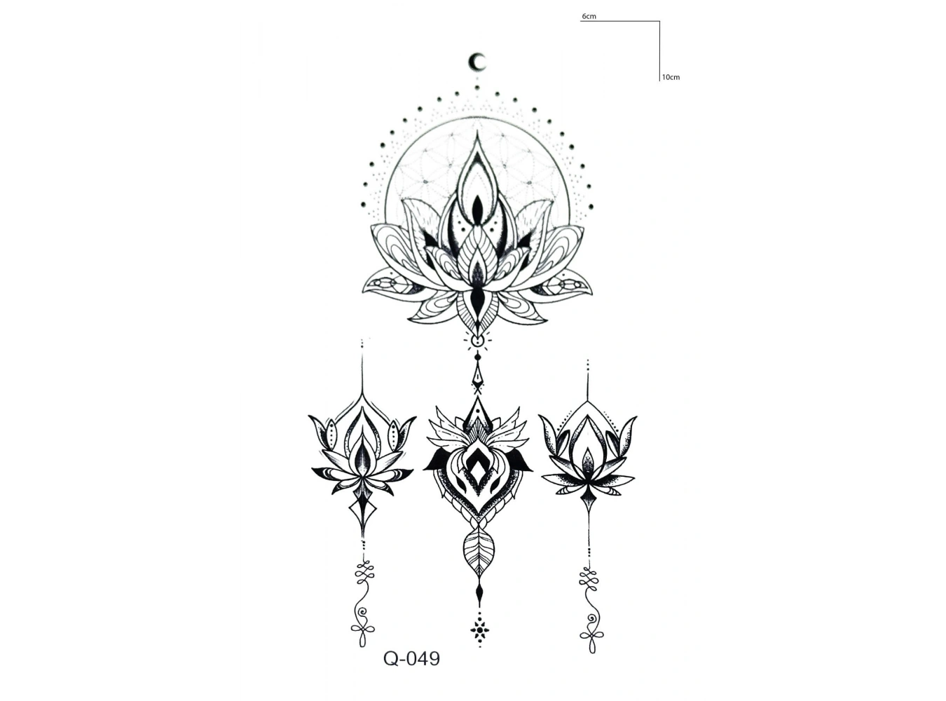 Lotus Mini Geçici Dövme Tattoo