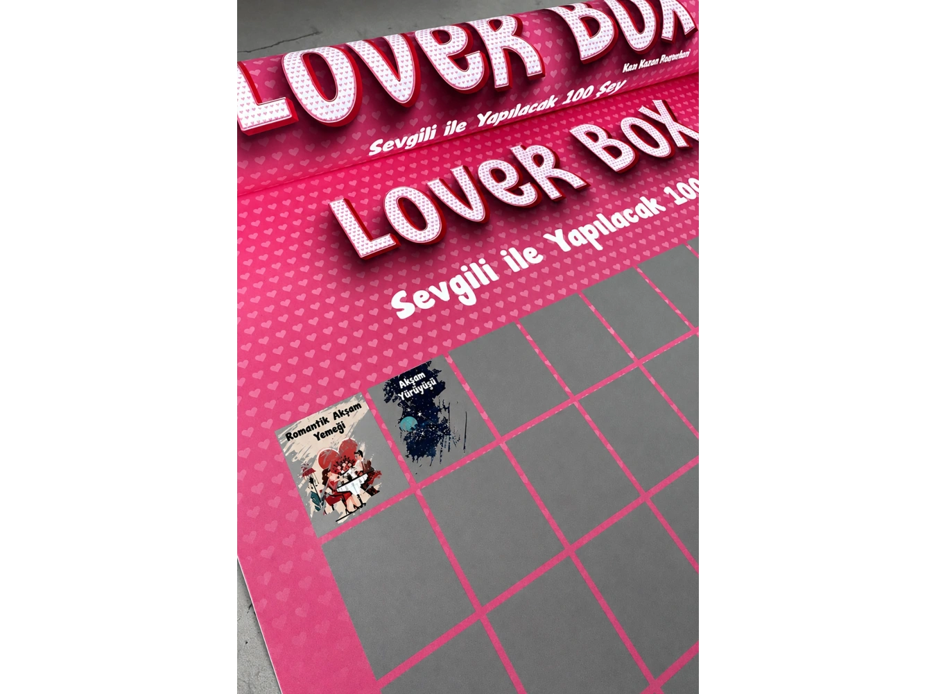 Lover Box Sevgili Ile Yapılacak 100 Şey Kazınabilir Poster