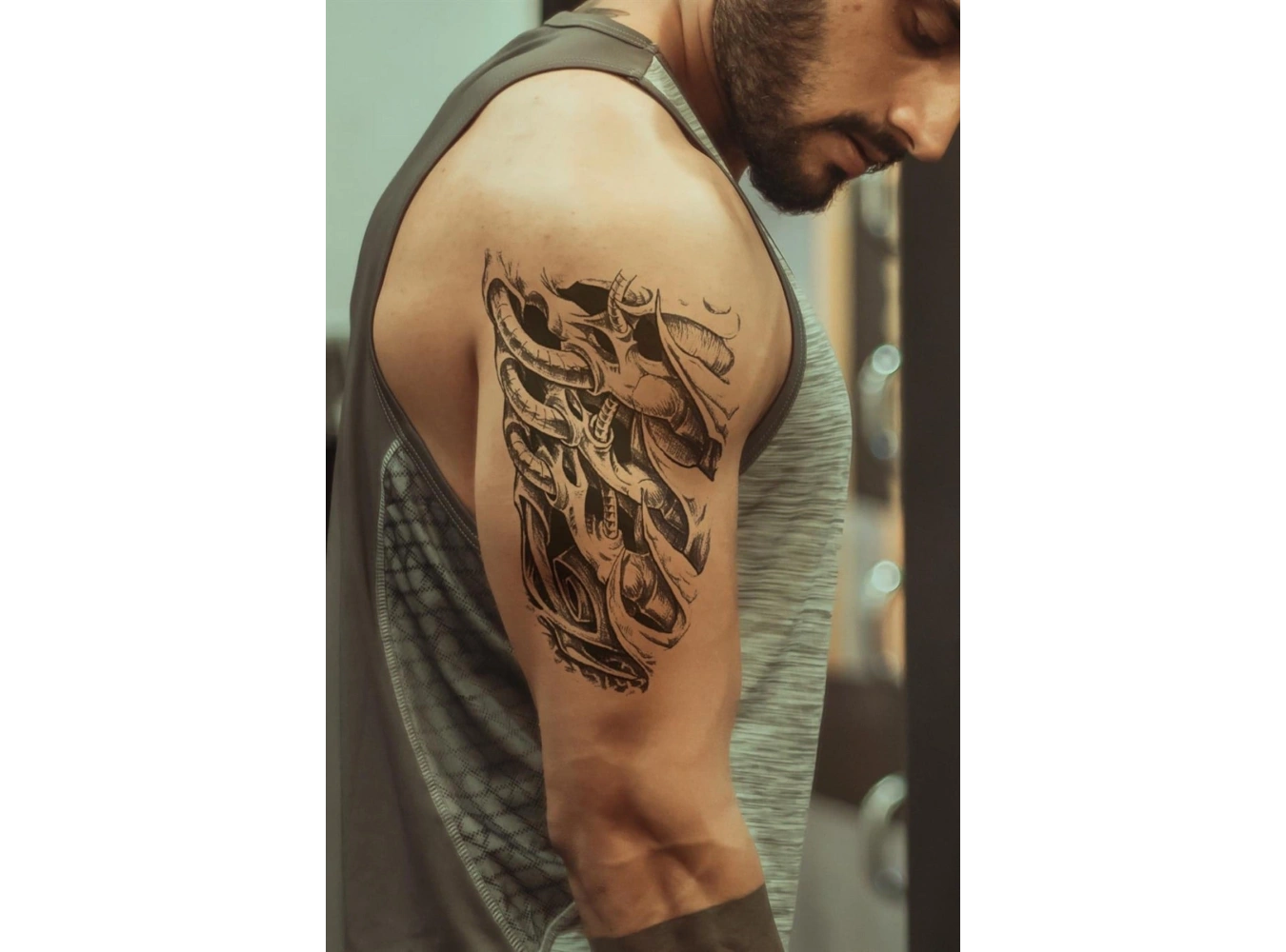 Makina Dövme Büyük Geçici Tattoo