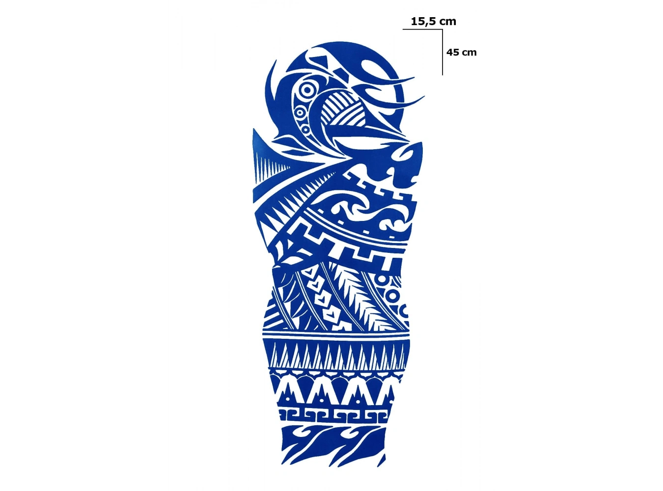 Maori Figürlü Sonradan Kararan Yarı Kalıcı Geçici Kol Dövme Tattoo