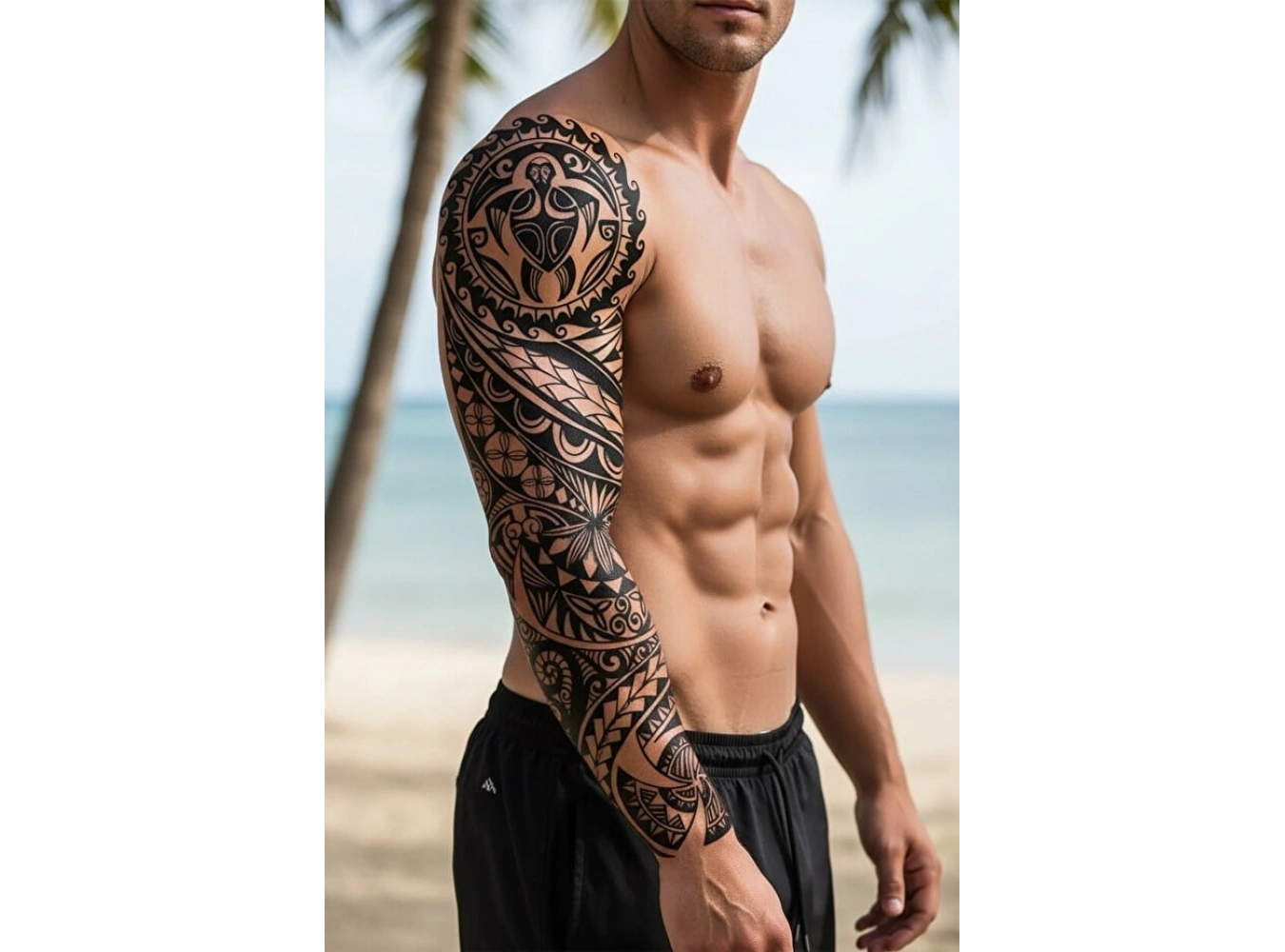 Maori Kol Sonradan Kararan Yarı Kalıcı Geçici Dövme Tattoo