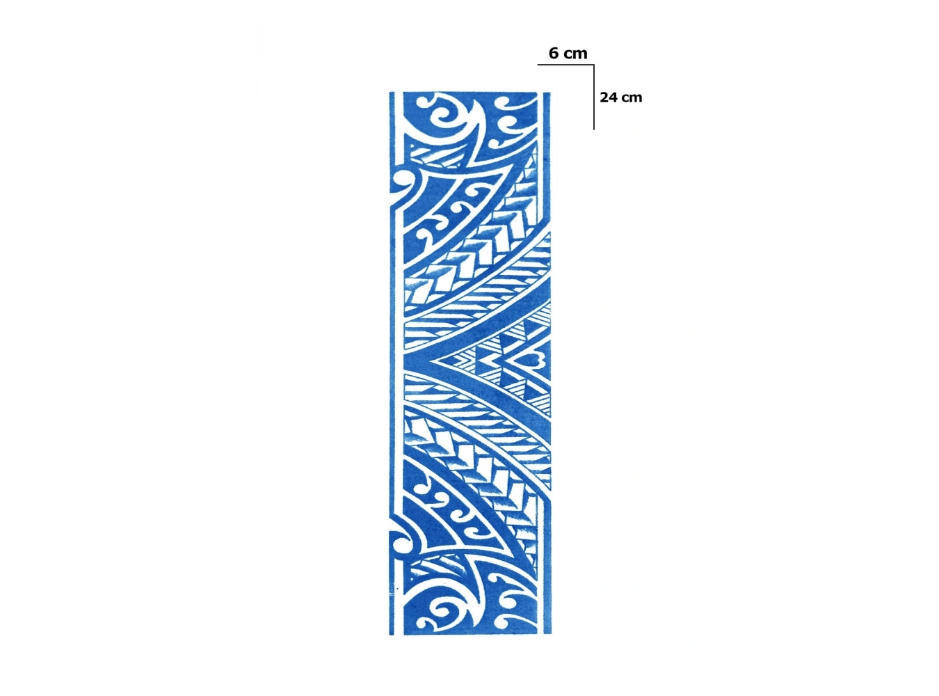 Maori Şerit Sonradan Kararan Yarı Kalıcı Geçici Dövme Tattoo