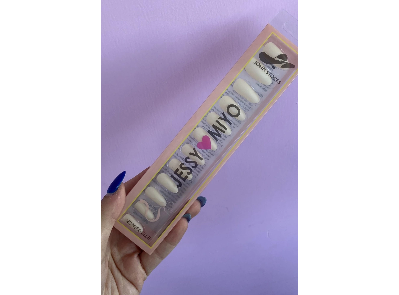 Mat Krem Renk 12li Takma Takma Tırnak