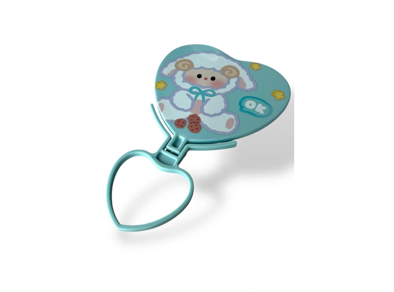 Mavi Kuzu Figürlü Masa Aynası