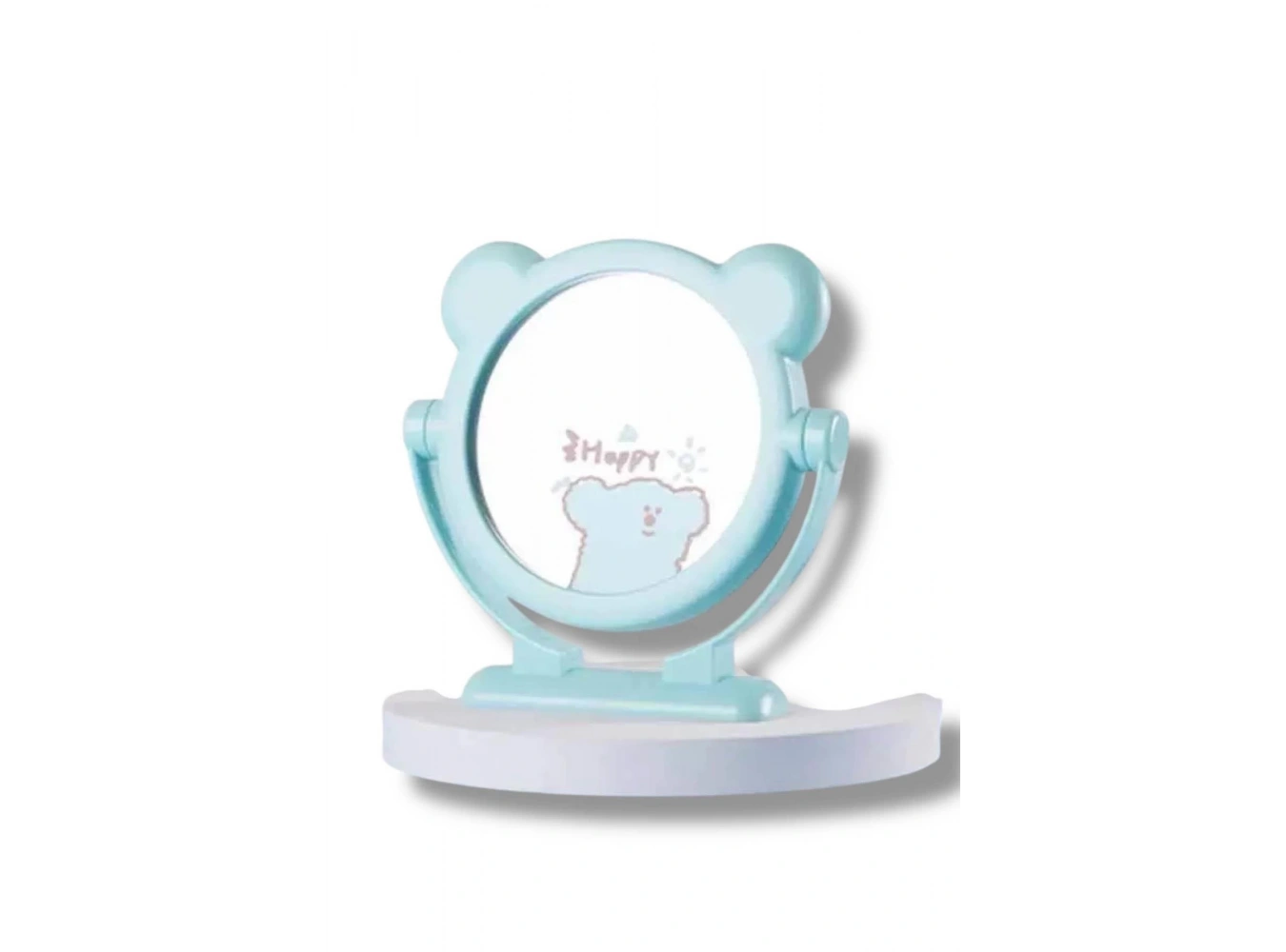 Mavi Renk Ayıcık Figürlü Masa Aynası