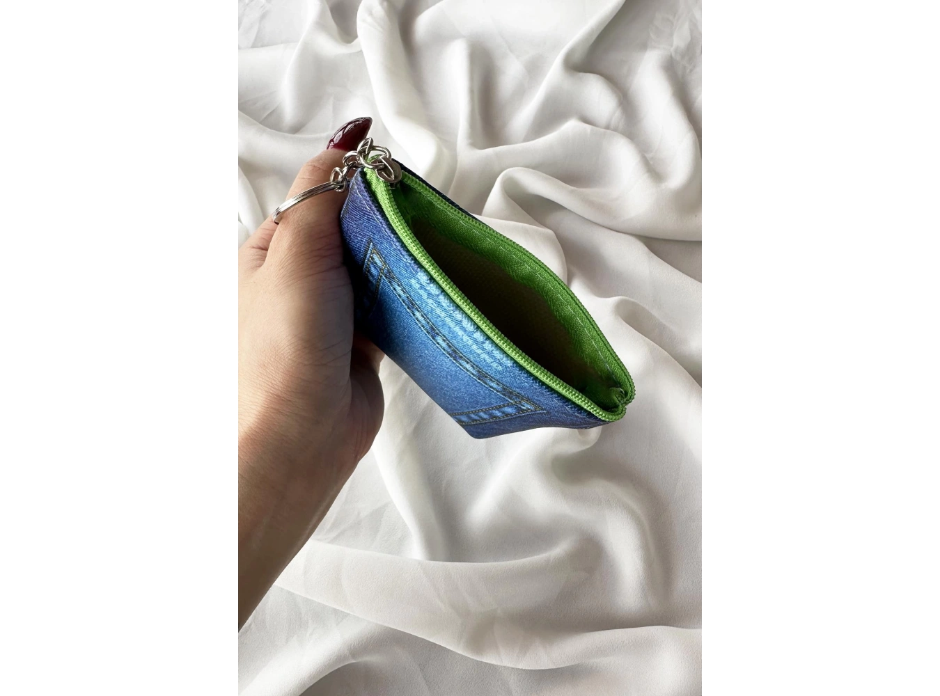 Mavi Renk Cep Figürlü Cüzdan Anahtarlık