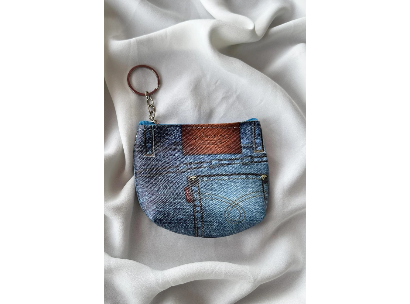 Mavi Renk Cep Figürlü Cüzdan Anahtarlık