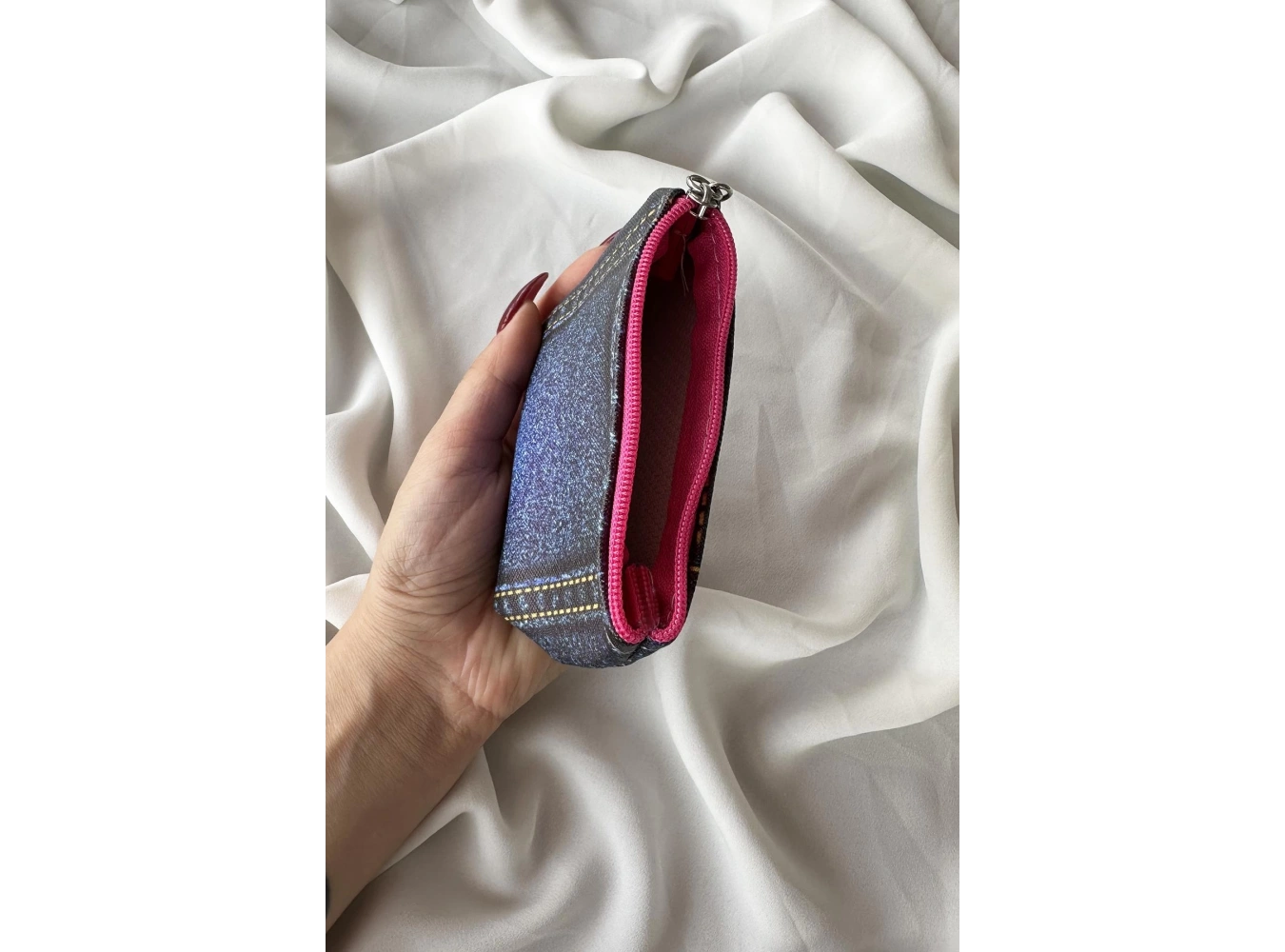 Mavi Renk Cep Figürlü Cüzdan Anahtarlık