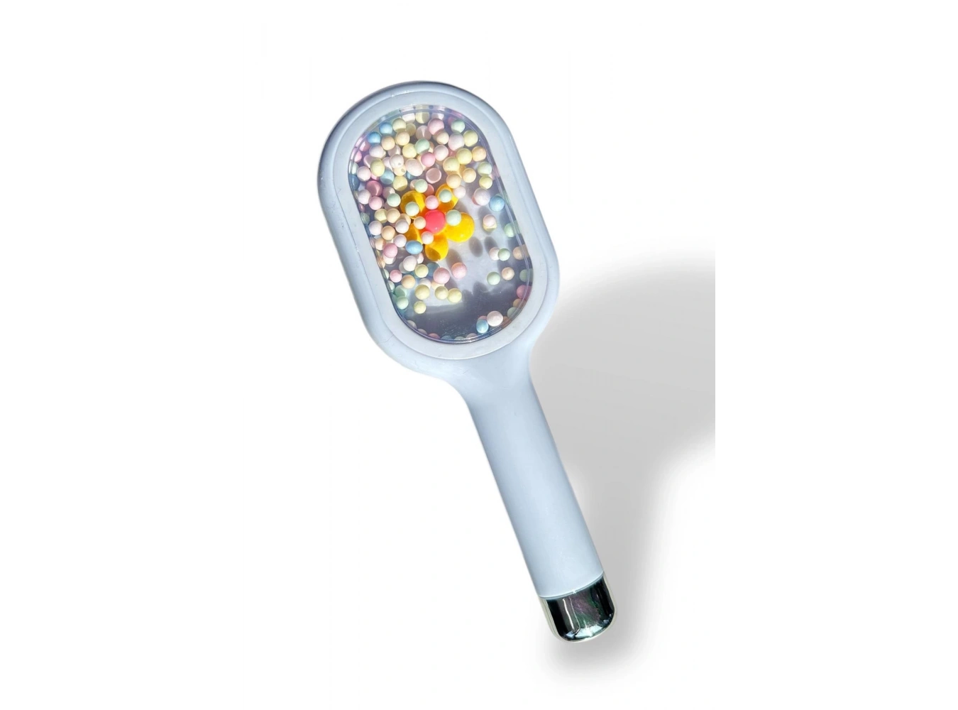 Mavi Renk Çiçek Detaylı Saç Tarama Fırçası/ Tarak