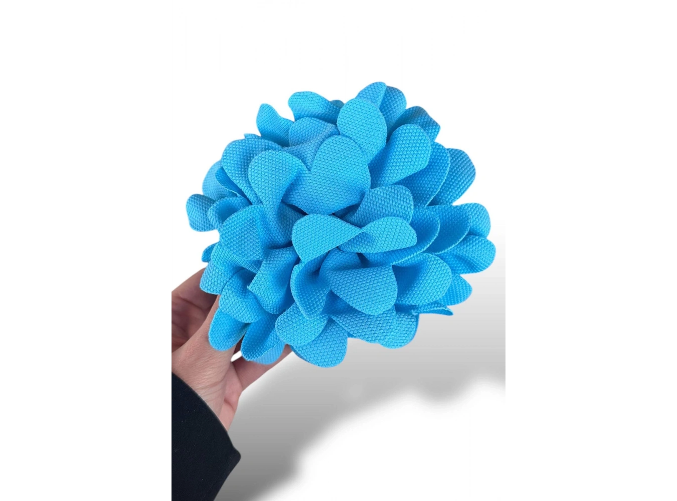 Mavi Renk Çiçek Figürlü Mandal Toka