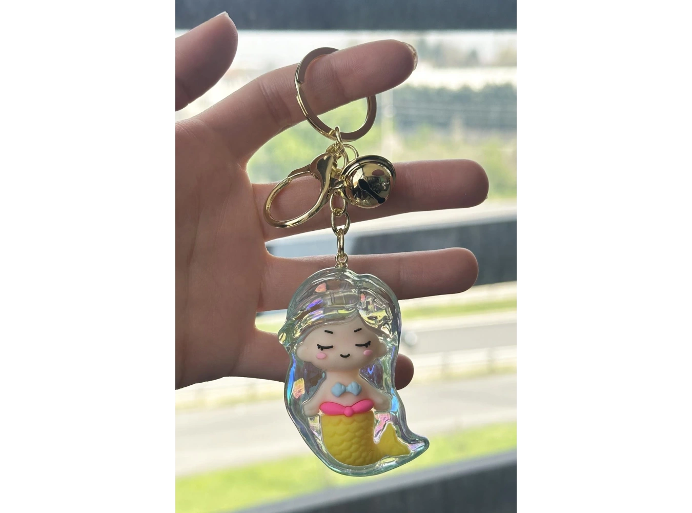 Mavi Renk Deniz Kızı Figürlü Anahtarlık