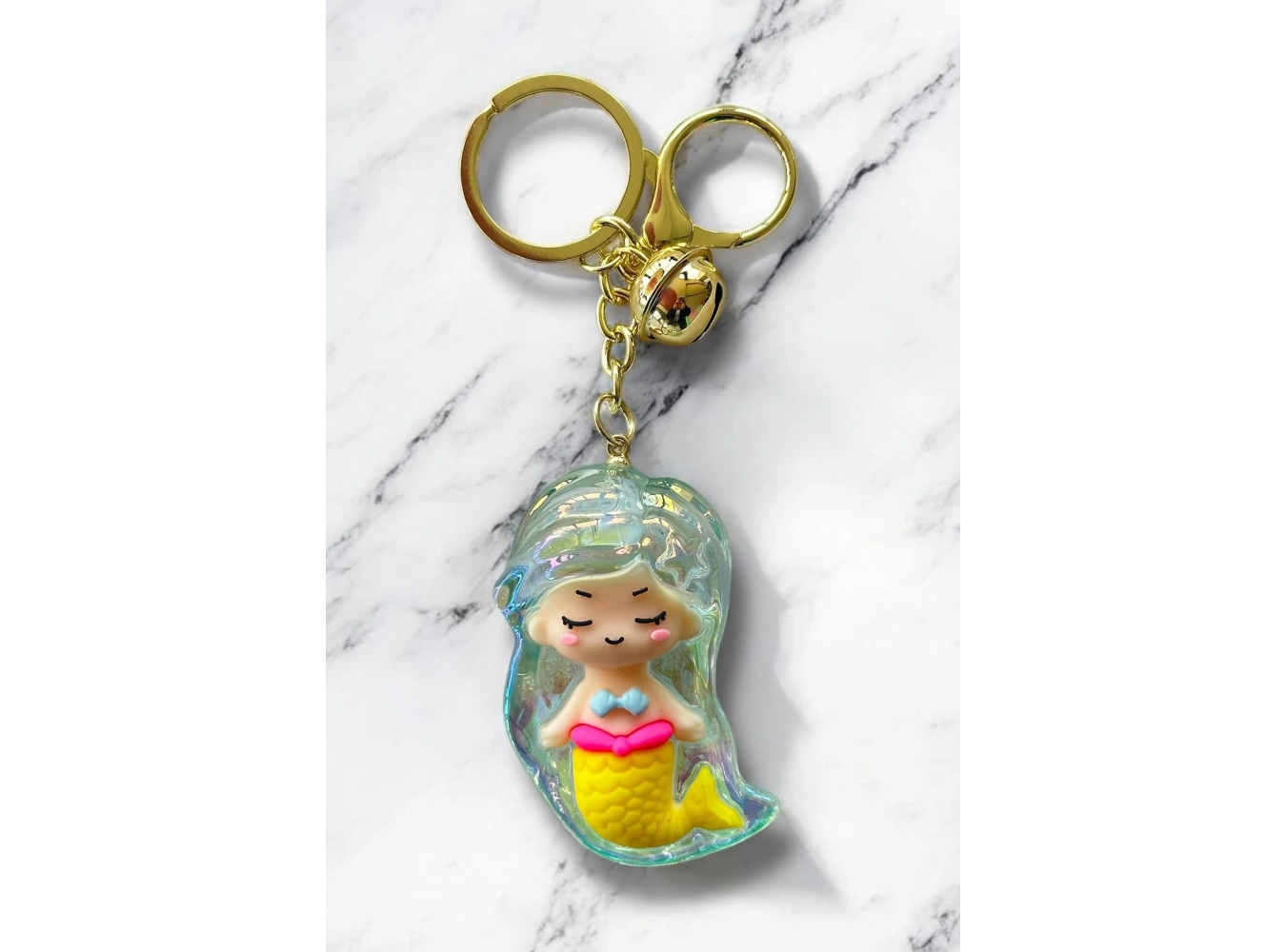 Mavi Renk Deniz Kızı Figürlü Anahtarlık