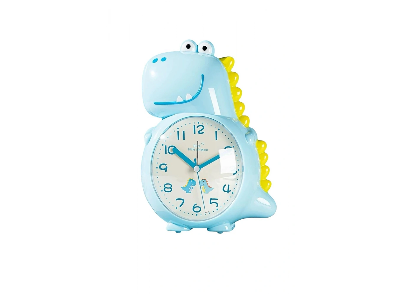 Mavi Renk Dinazor Figürlü Dekoratif Alarmlı Masa Saati