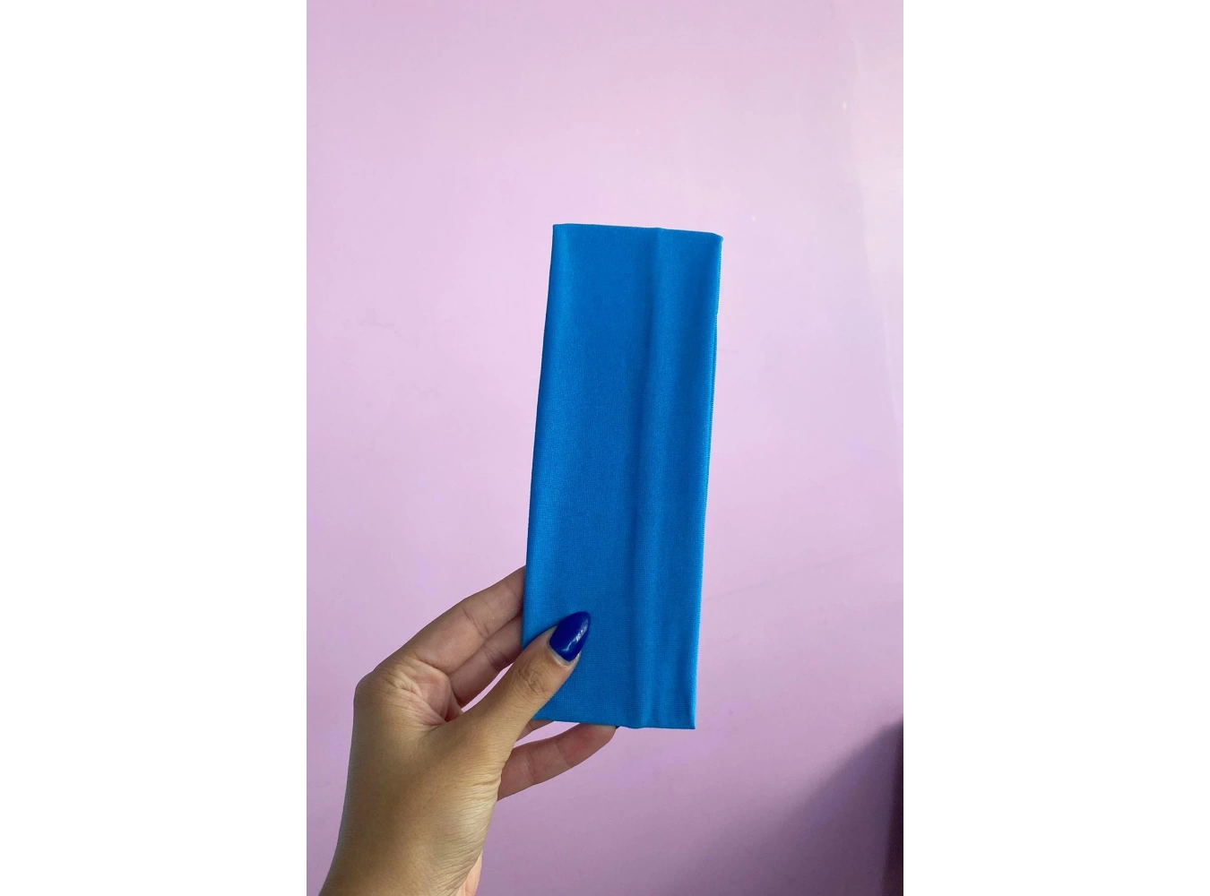 Mavi Renk Geniş Saç Bandı