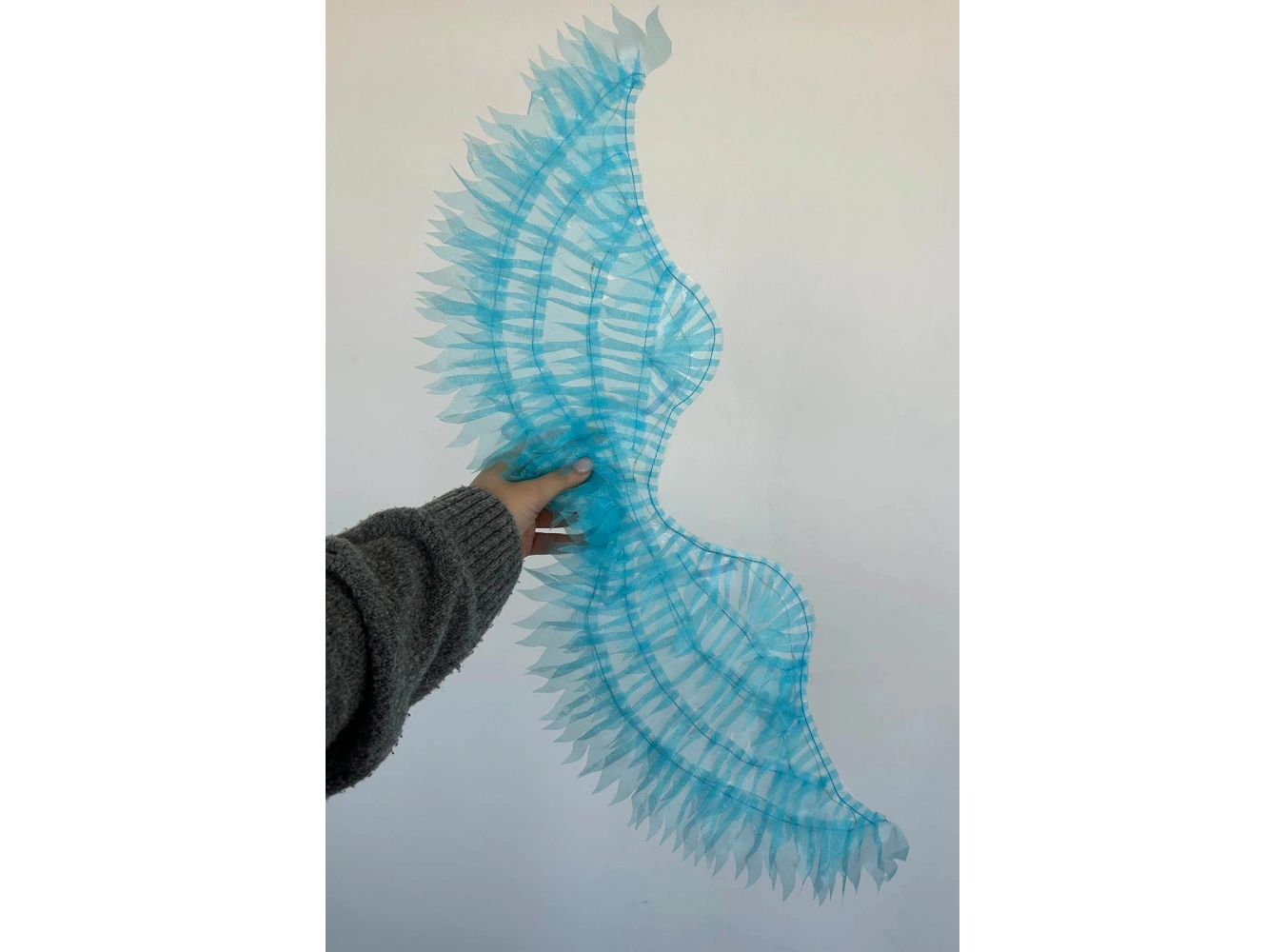 Mavi Renk Işıklı Melek Kanadı