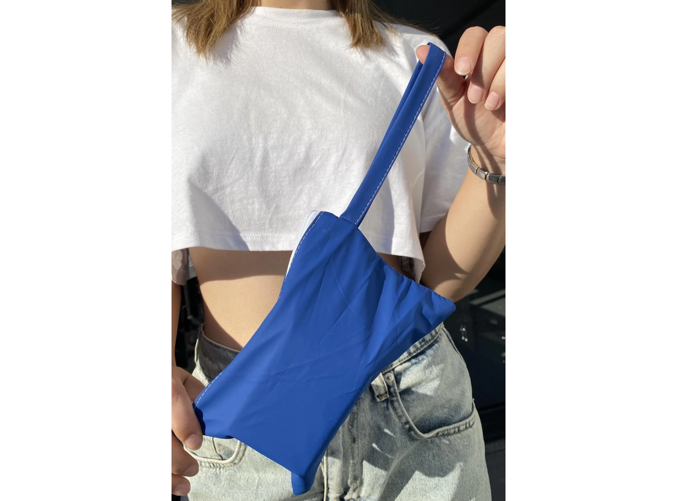 Mavi Renk Kadın Cüzdan/El Çantası (Küçük Boy)