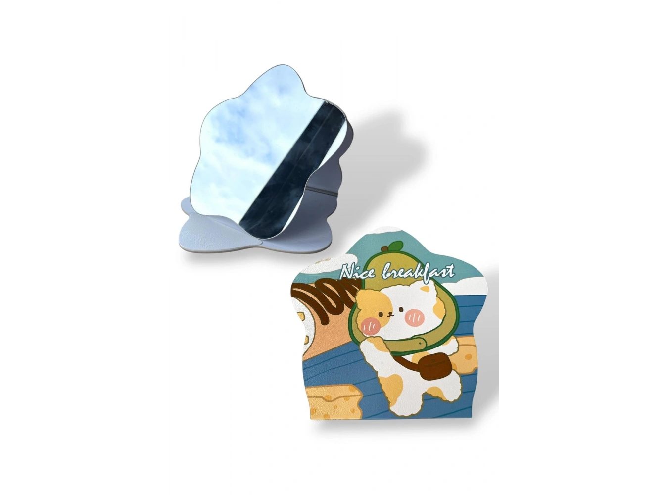 Mavi Renk Karışık Figürlü Masa Aynası