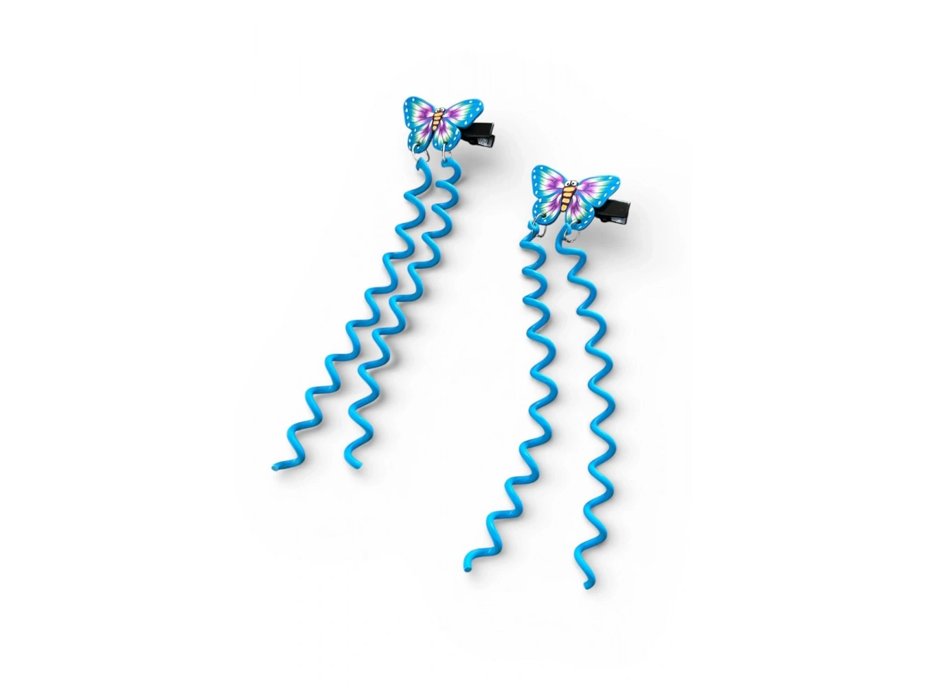 Mavi Renk Kelebek Figürlü Çocuk Yan Toka