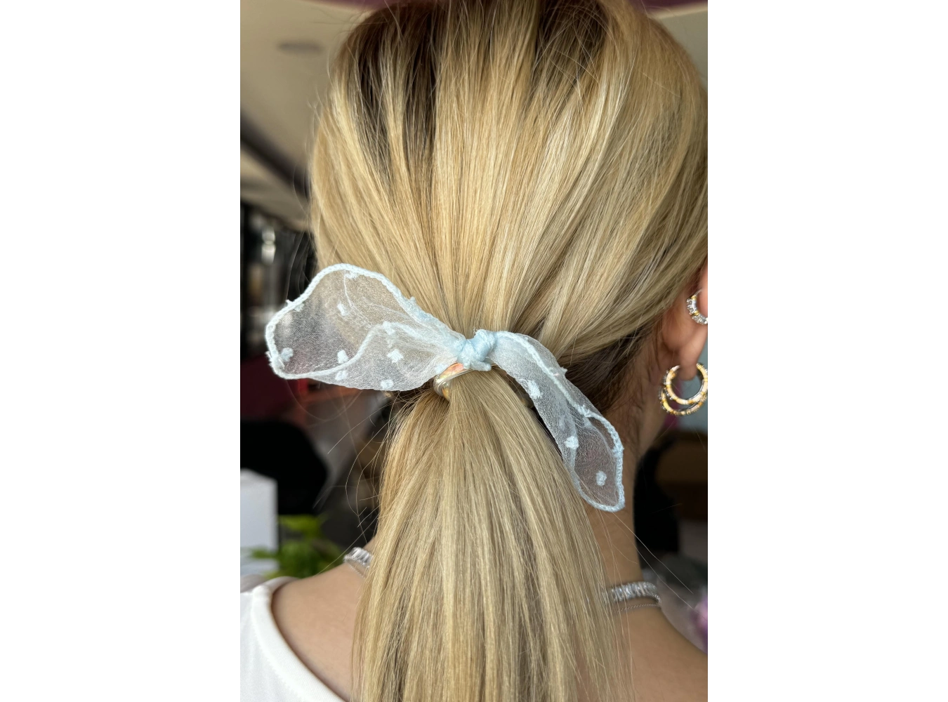 Mavi Renk Kurdele Figürlü Helezon Toka