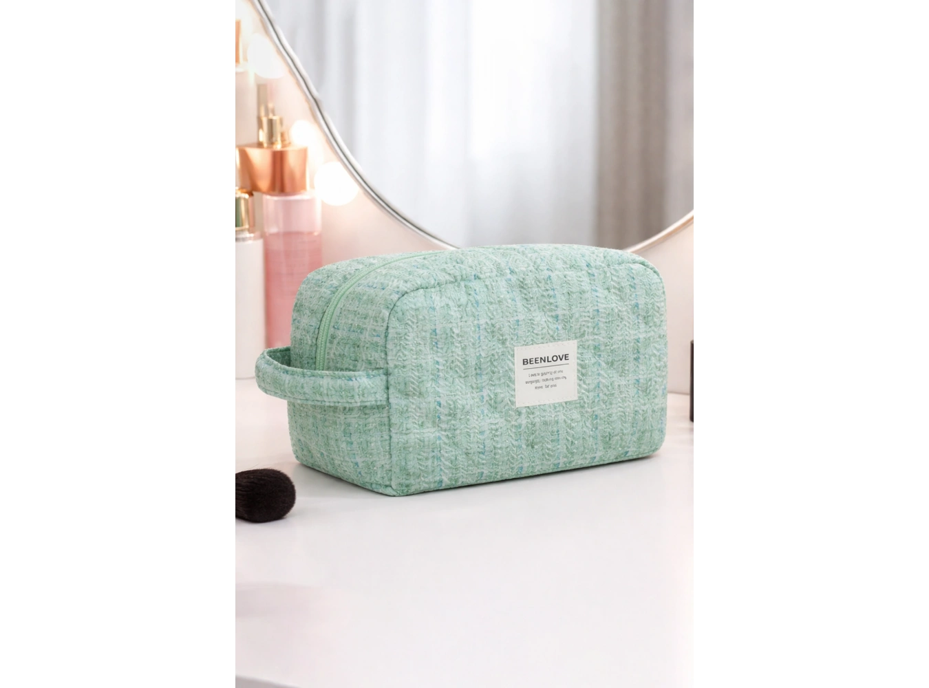 Mavi Renk Makyaj/Kozmetik Çantası