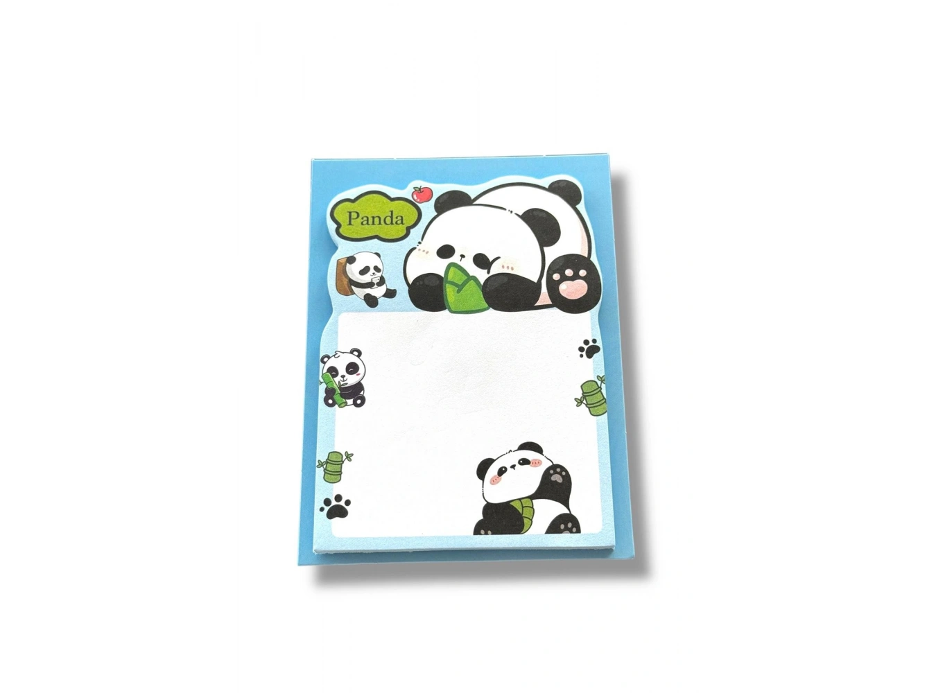 Mavi Renk Panda Figürlü Yapışkanlı Not Kağıdı