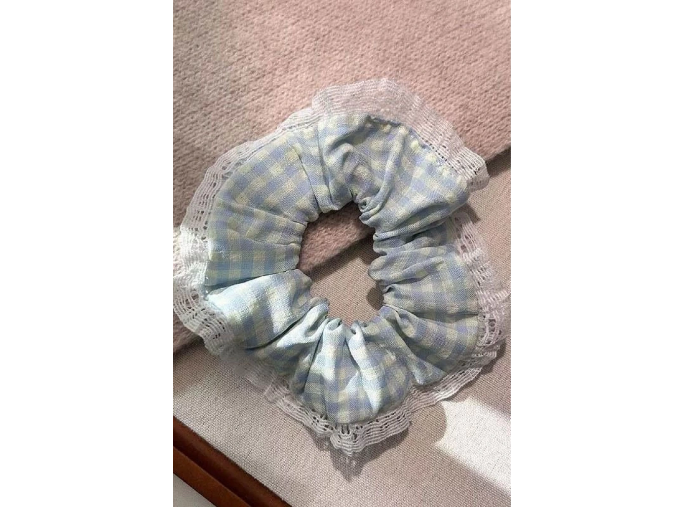 Mavi Renk Pötikare Desenli Simit Toka