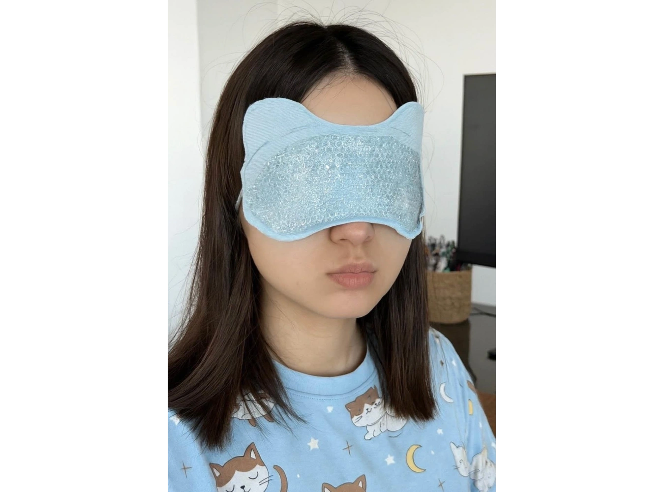 Mavi Renk Soğuk Kompres Jel Göz Altı Morlukları Azaltmaya Soğuk Sıcak Kompres Jel