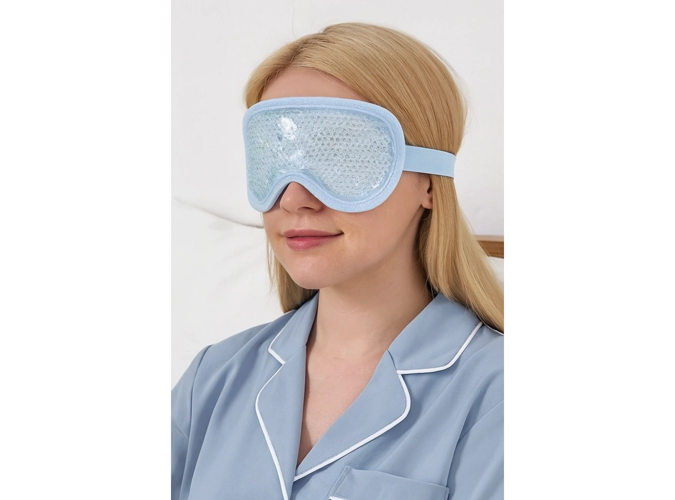 Mavi Renk Soğuk Kompres Jel Göz Altı Morlukları Azaltmaya Soğuk Sıcak Kompres Jel