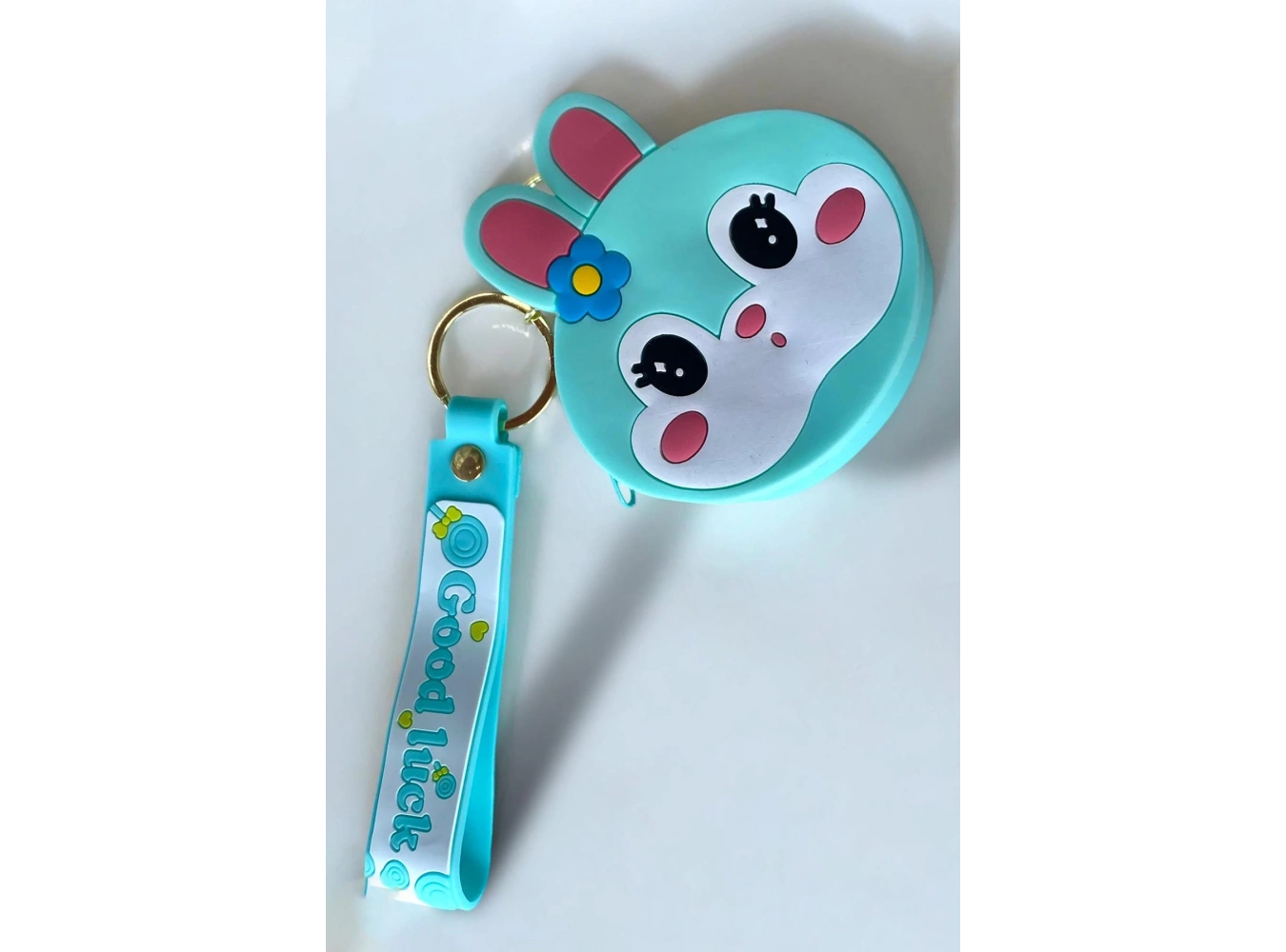 Mavi Renk Tavşan Figürlü Anahtarlık/ Cüzdan