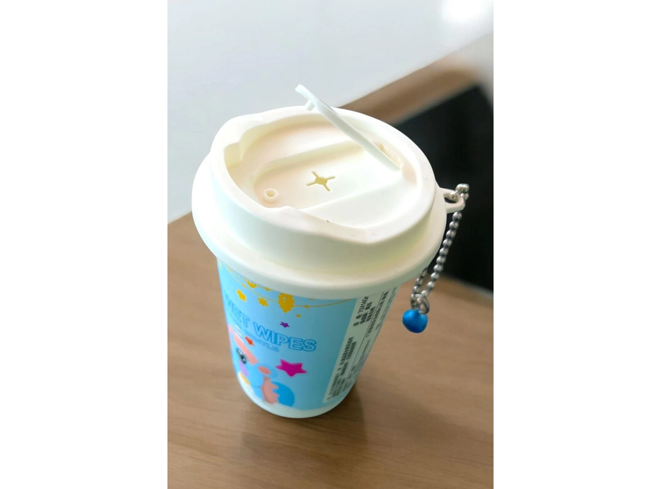 Mavi Renk Unicorn Figürlü Anahtarlık Detaylı Kutulu Islak Mendil