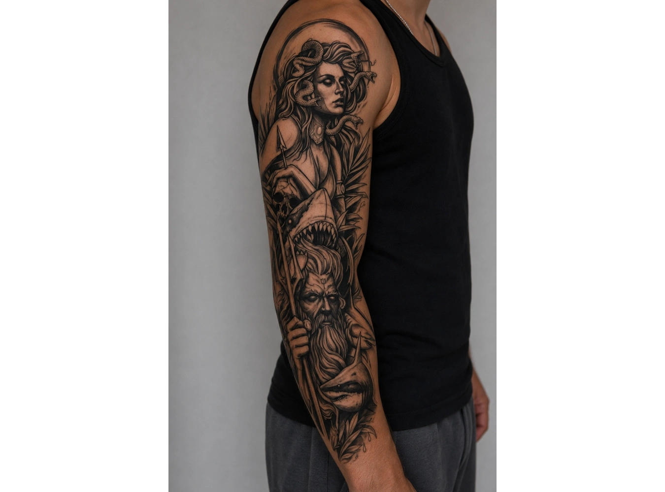 Medusa Kol Geçici Dövme Tattoo