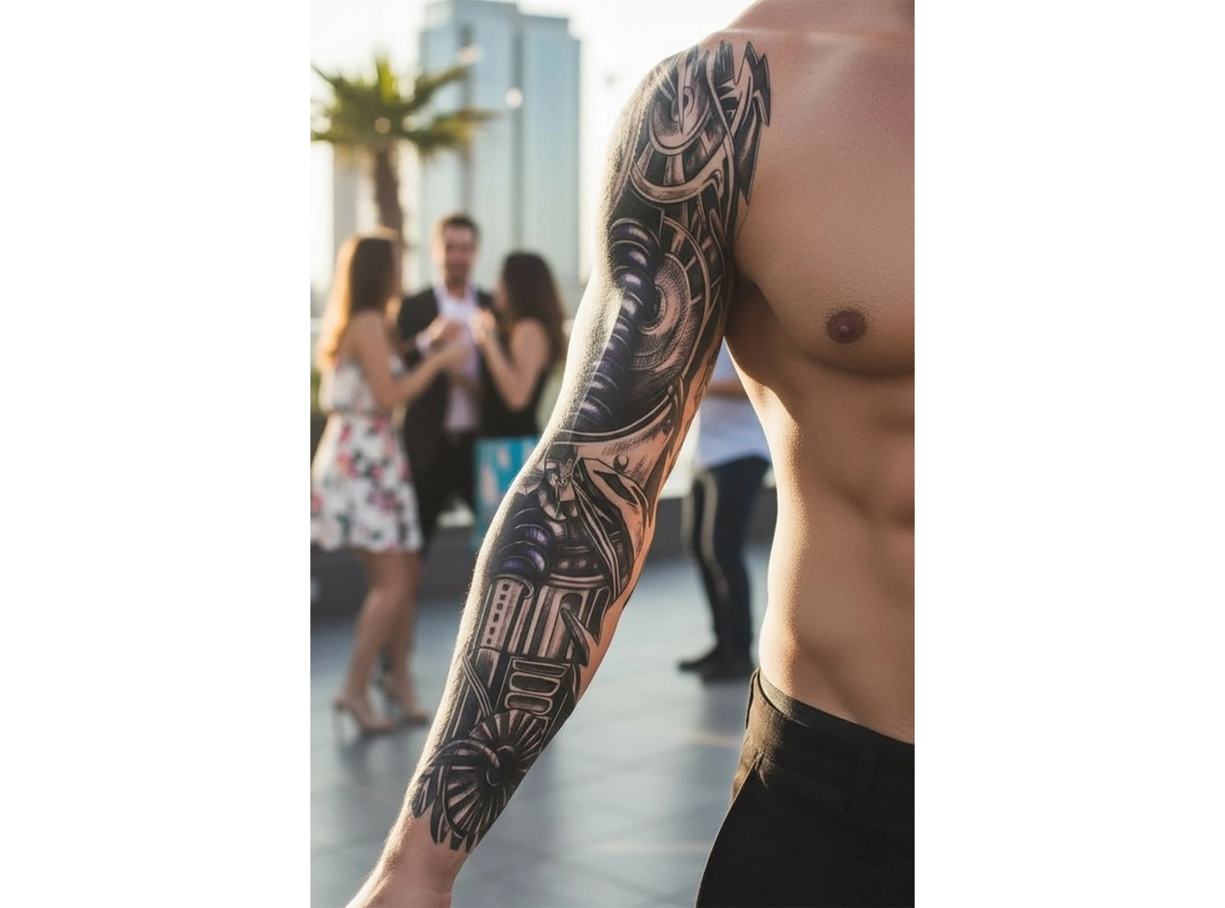 Mekanik Dövme Geçici Tattoo