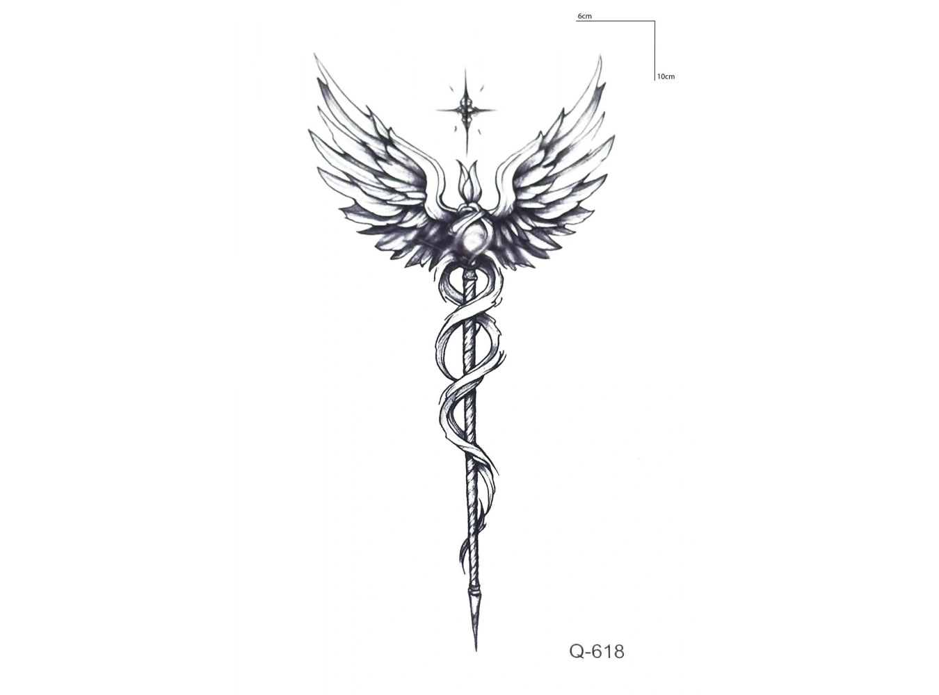 Melek Kanadı Mini Geçici Dövme Tattoo