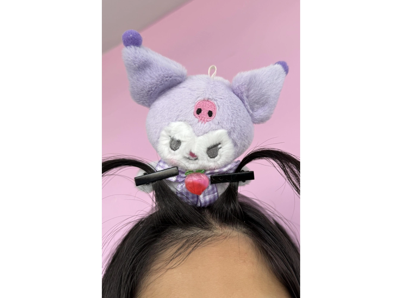 Mor Renk Anime Figürlü Perçem Tokası Detaylı Taç