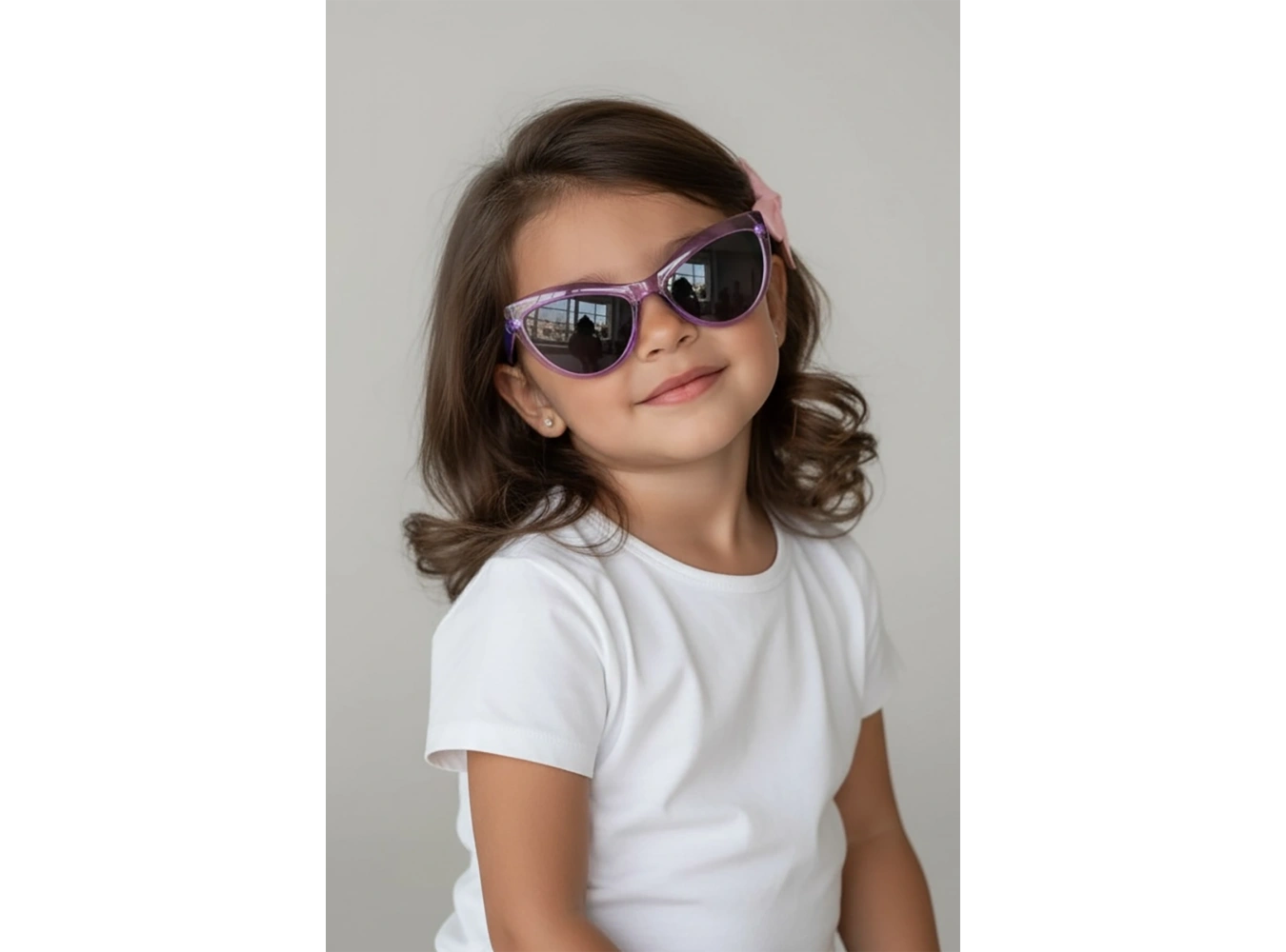 Mor Renk Çocuk Güneş Gözlük