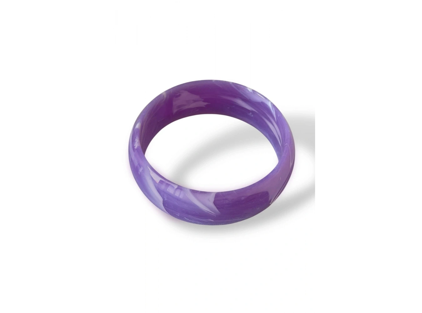 Mor Renk Kalın Kemik Mika Bileklik