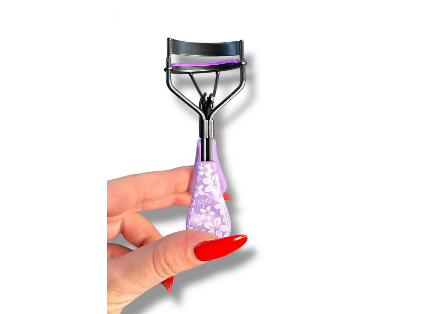 Mor Renk Kirpik Kıvırıcı/ Kirpik Kıvırma Aparatı