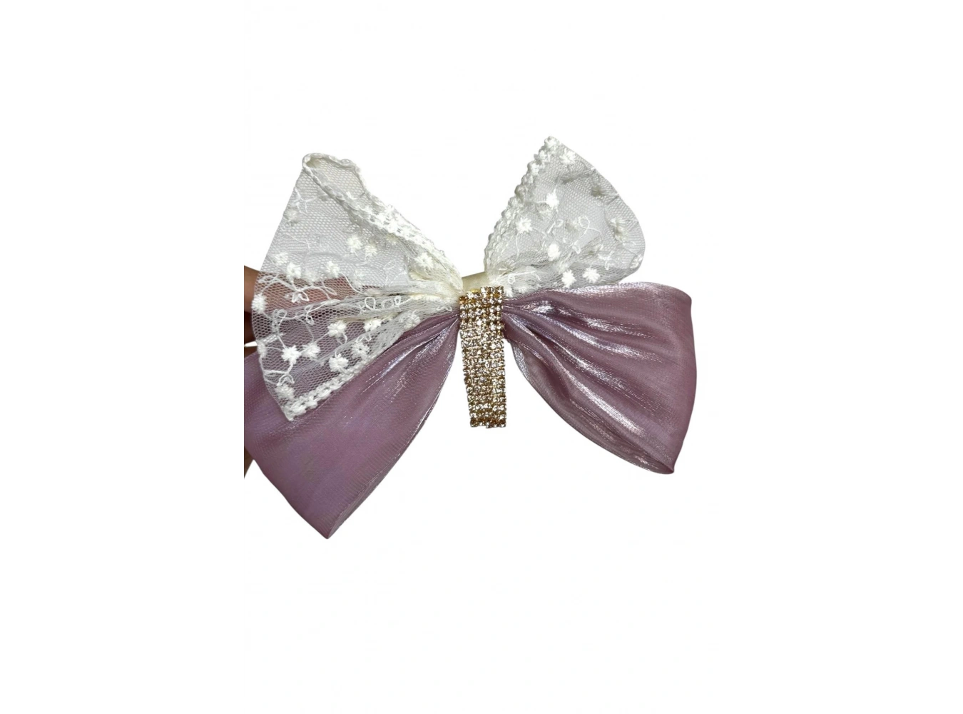 Mor Renk Kurdele Figürlü Taş Figürlü Otomat Toka