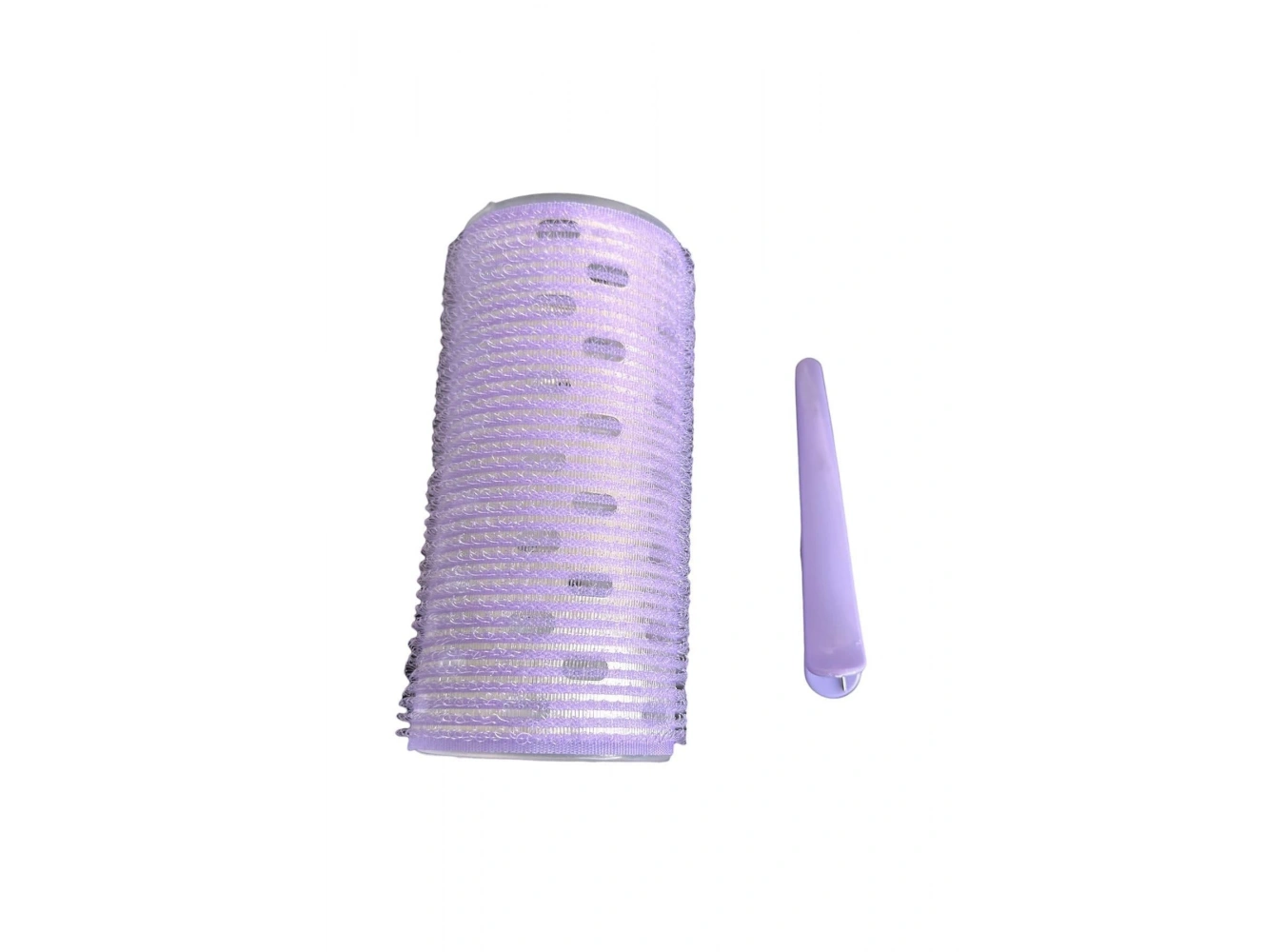 Mor Renk Pens Ve Cırtlı/ Yapışkanlı Saç Bigudisi /Orta Boy