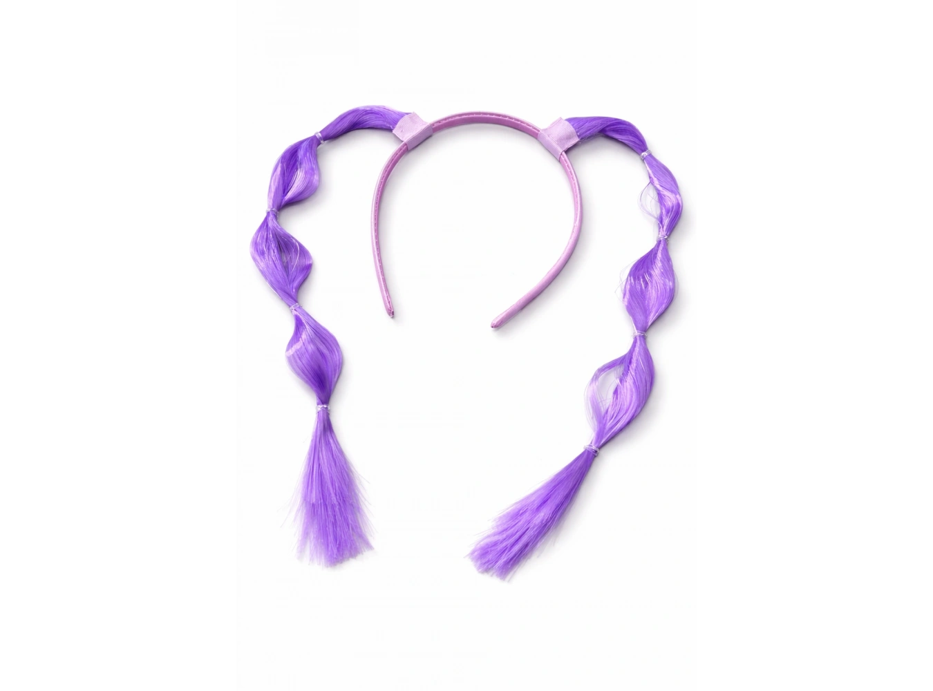 Mor Renk Saç Detaylı Çocuk Taç