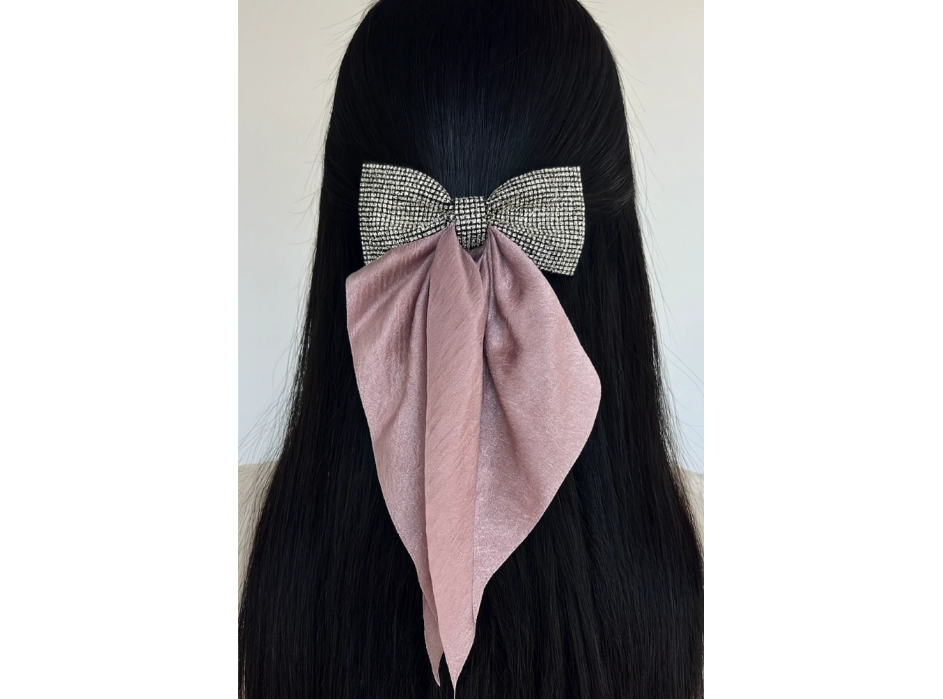 Mor Renk Taş Detaylı Kurdele Otomat Toka