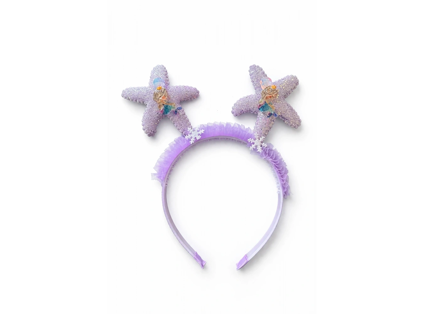 Mor Renk Yıldız Figürlü Çocuk Taç