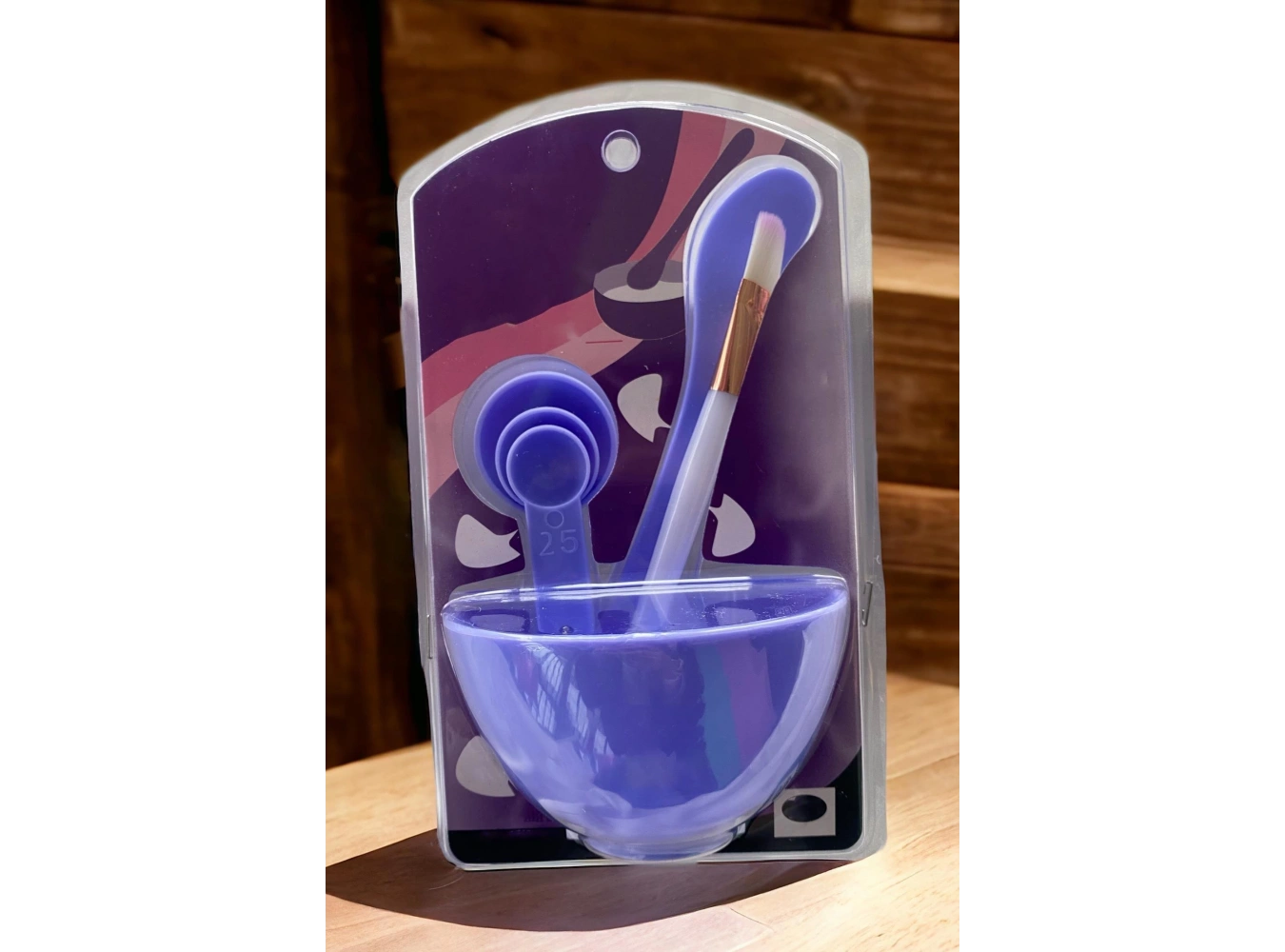 Mor Renk Yüz Maskesi Karıştırma Kabı