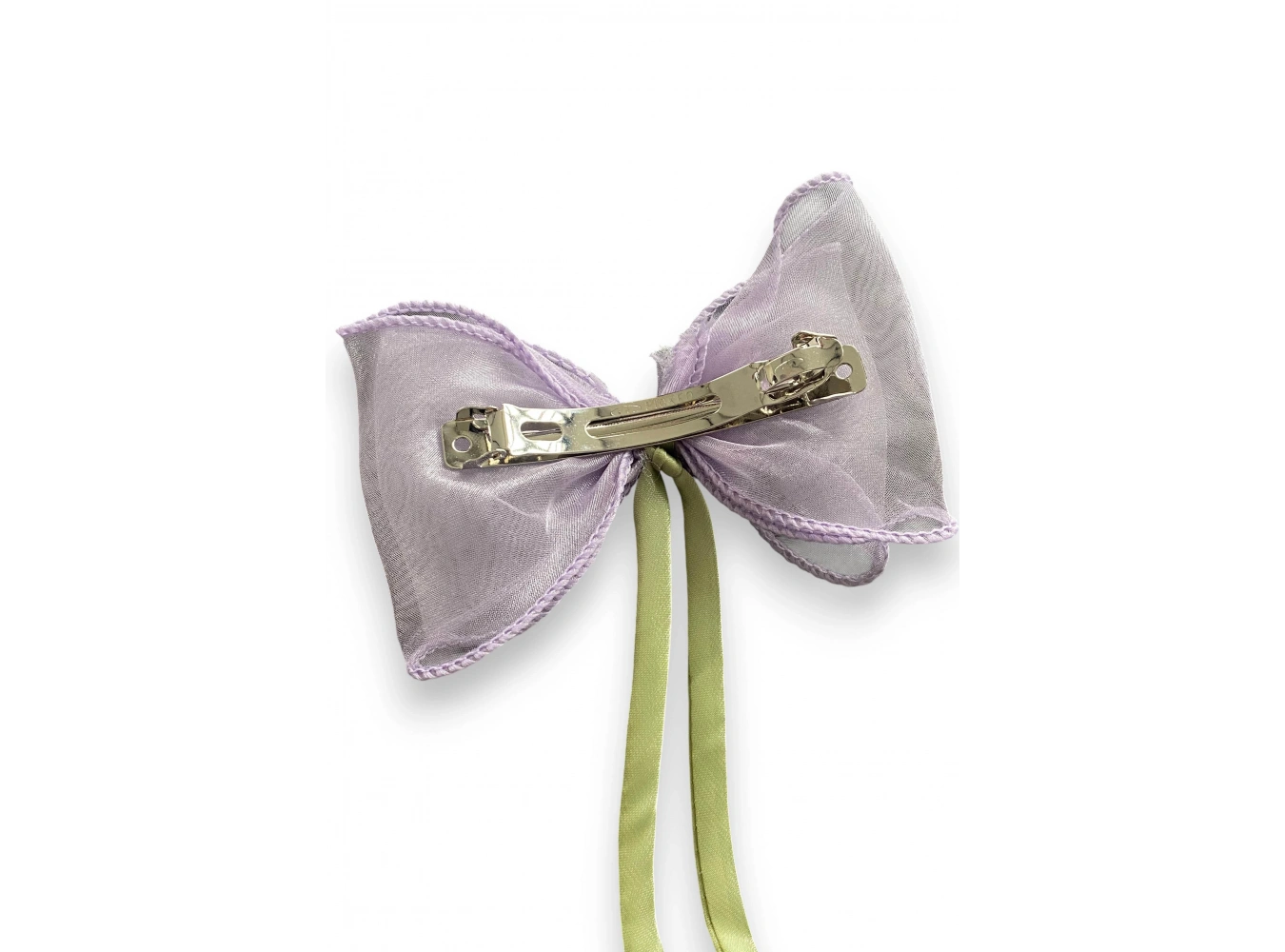 Mor Ve Yeşil Renk Lale Figürlü Kurdele Otomat Toka