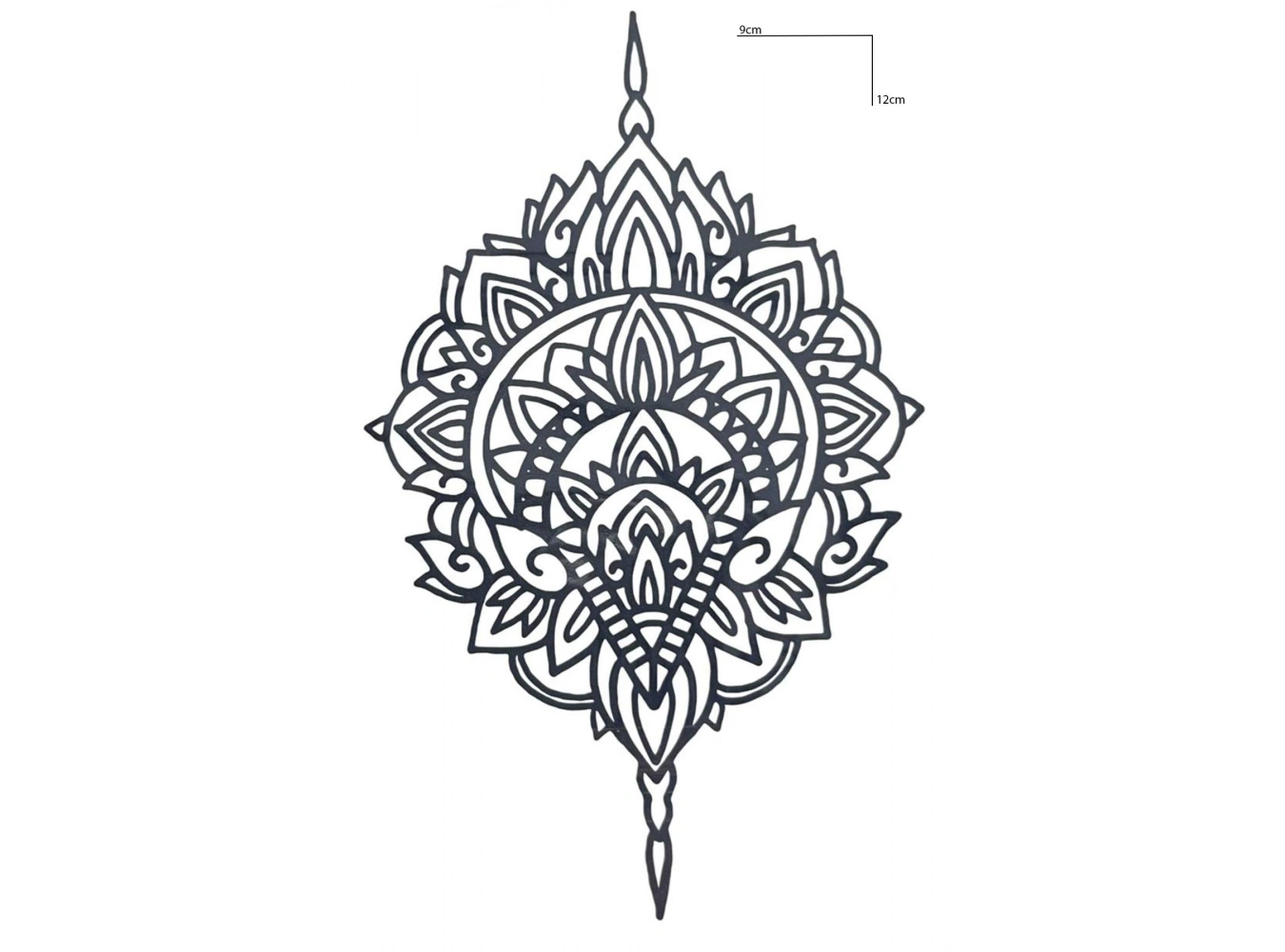 Motif Figürlü 12 Saat Sonra Kararan Geçici Dövme Tattoo